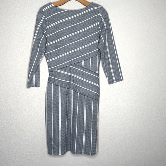 NWOT Anthropologie Maeve Amelia Column Stripe Dress Size Medium Sheath Career - Picture 8 of 10